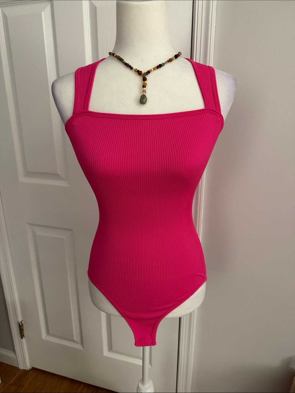 NWOT - OQQ Women’s Square Neck Sleeveless Tank Bodysuit